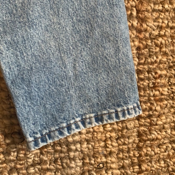 Garage denim medium blue wash distressed vintage Jeans - Picture 6 of 6